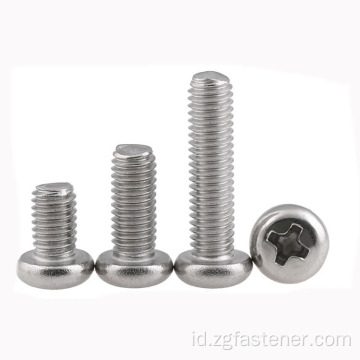 Panci stainless steel head cross screws mesin mesin